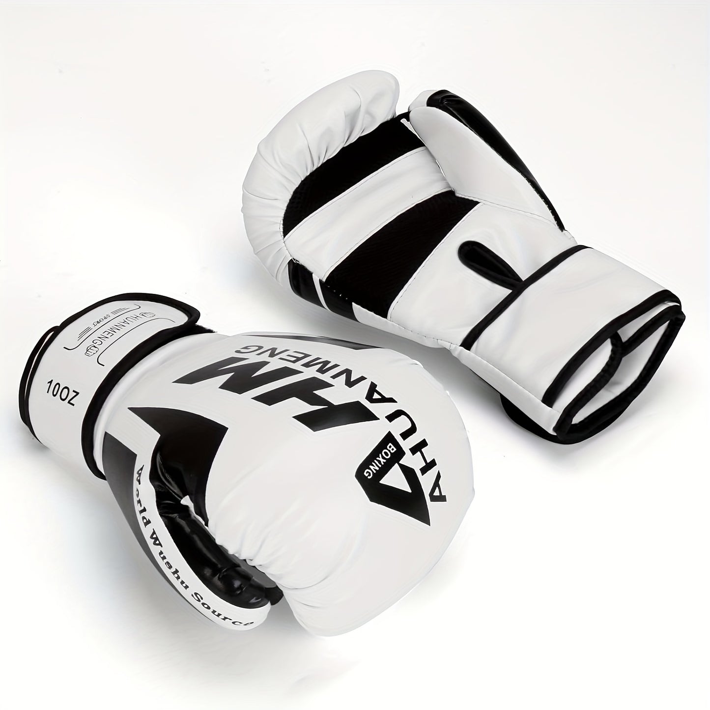 Yobenki Professional Boxing Gloves – Precision-Crafted for Men & Women, Shock-Absorbing Protection for Muay Thai, Taekwondo & Combat Training – Premium White PU Leather.