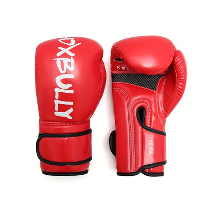 1 Pair 6oz/8oz/10oz/12oz Boxing Gloves, Suitable For Sanda, Boxing, Muay Thai, Fighting Training