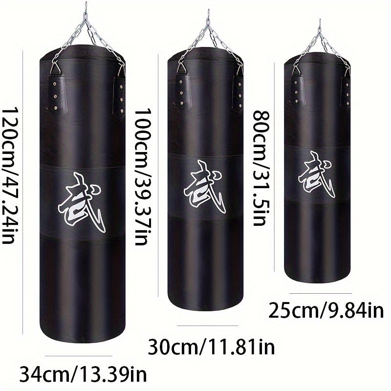 Punching Bag With Hanging Chain, Boxing, Martial Arts, Muay Thai, MMA Training Equipment, Home Gym Fitness Gear