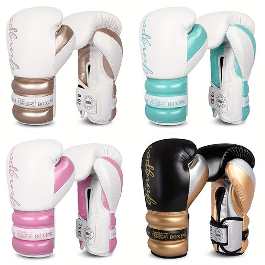 GINGPAI Boxing Gloves for Adults – Professional Training, Sparring & Kickboxing Gloves with Comfort Grip Bar, Thumb Link Design, Super Fiber Material, Mixed Colors, Multi-Pack Options