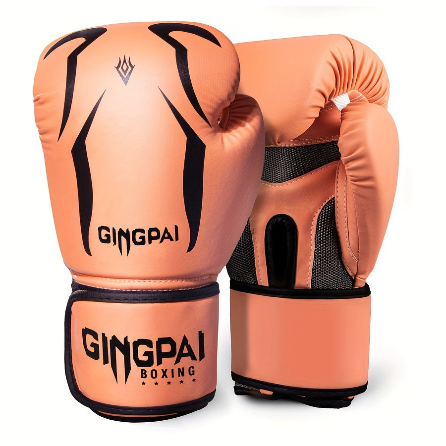 Breathable Boxing Gloves, Sandbag Gloves, Muay Thai Professional Combat Practical Training Gloves, Unisex Boxing Gloves, Boxing Training Gloves Tear Resistant Hand Protective Gloves