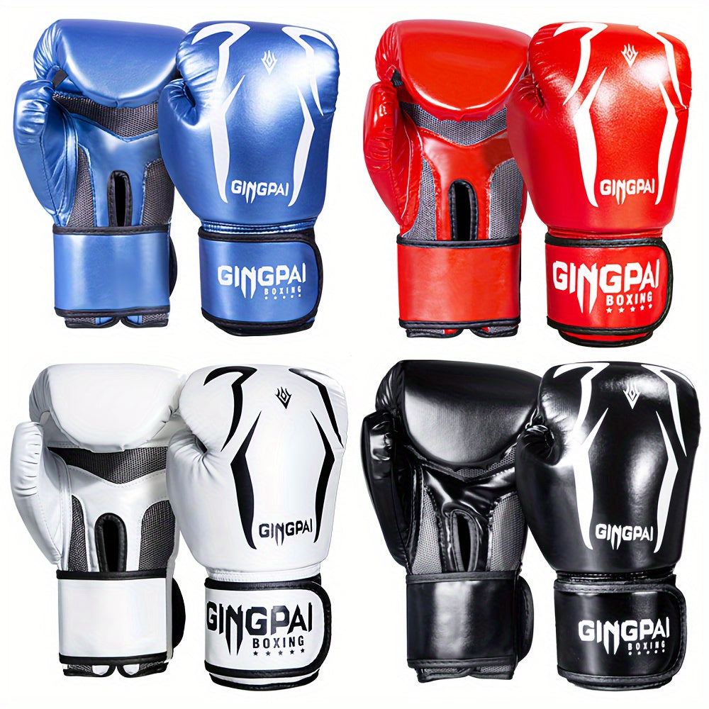 Breathable Boxing Gloves, Sandbag Gloves, Muay Thai Professional Combat Practical Training Gloves, Unisex Boxing Gloves, Boxing Training Gloves Tear Resistant Hand Protective Gloves