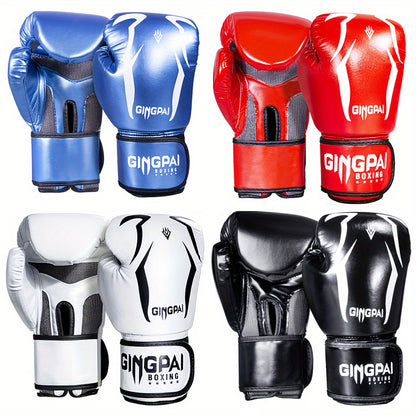 Breathable Boxing Gloves, Sandbag Gloves, Muay Thai Professional Combat Practical Training Gloves, Unisex Boxing Gloves, Boxing Training Gloves Tear Resistant Hand Protective Gloves