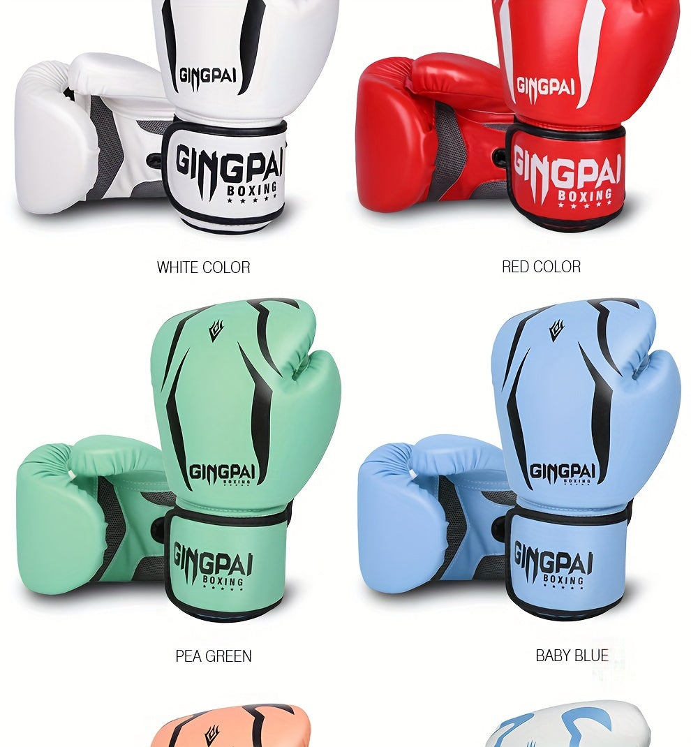 Breathable Boxing Gloves, Sandbag Gloves, Muay Thai Professional Combat Practical Training Gloves, Unisex Boxing Gloves, Boxing Training Gloves Tear Resistant Hand Protective Gloves