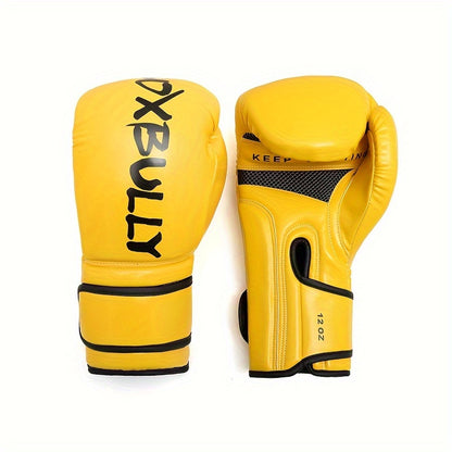 1 Pair 6oz/8oz/10oz/12oz Boxing Gloves, Suitable For Sanda, Boxing, Muay Thai, Fighting Training